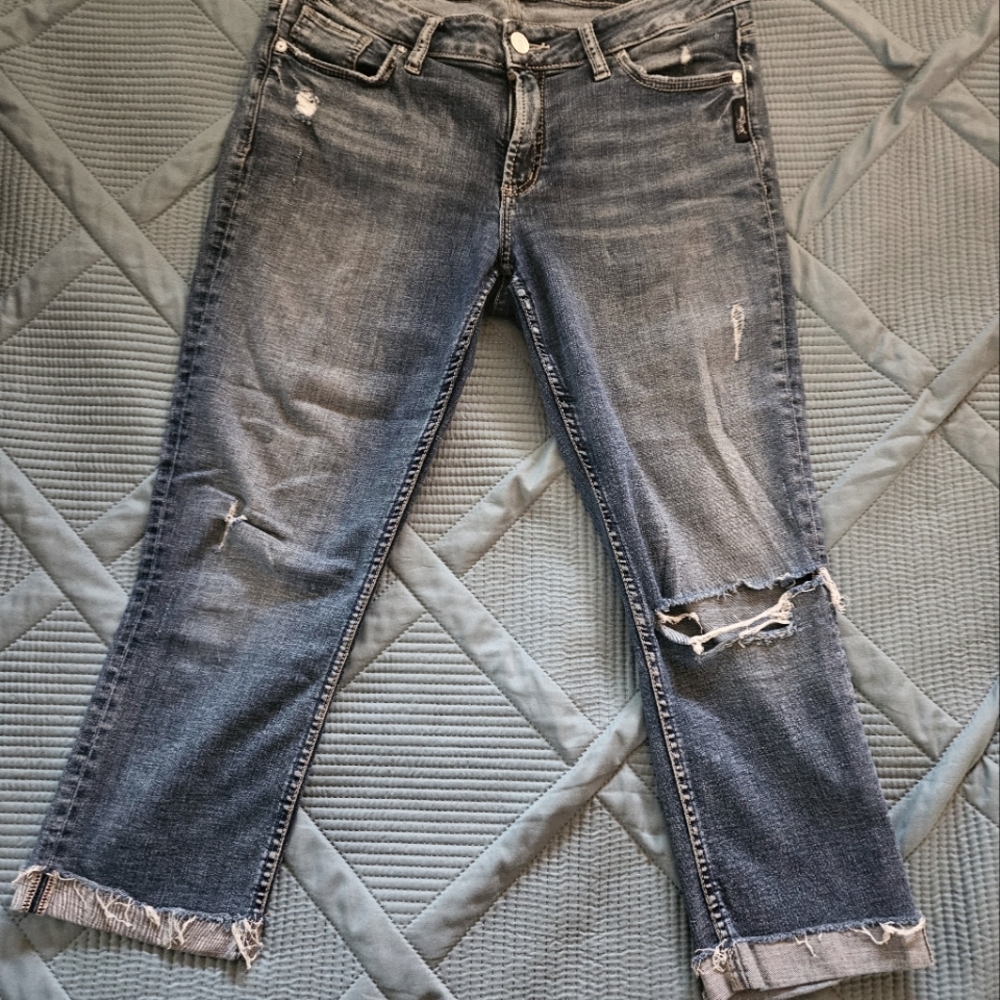 Silver jeans co elyse Capri size 30